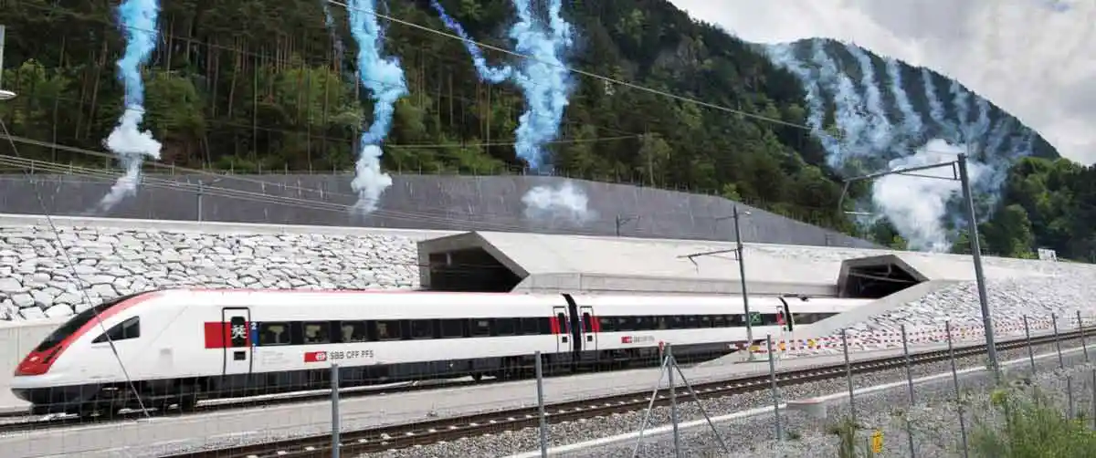 Switzerland Train Tunnel