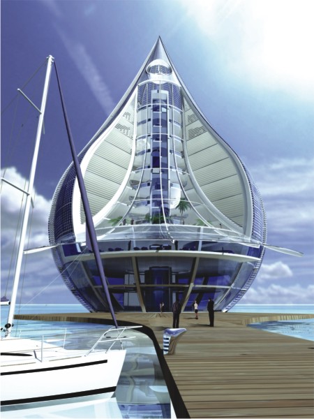 water droplet resort