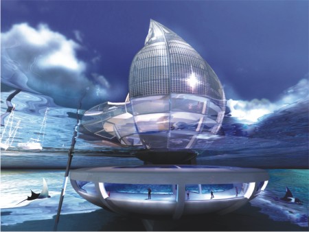 water droplet resort