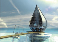 water droplet resort