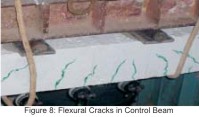 Flexural Cracks in Control Beam