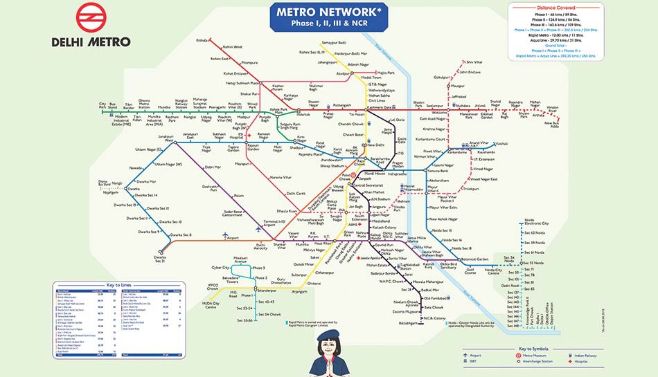 Route Map Delhi Metro