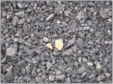 Figure 1: Processed aggregate derived from recycling of asphalts pavement