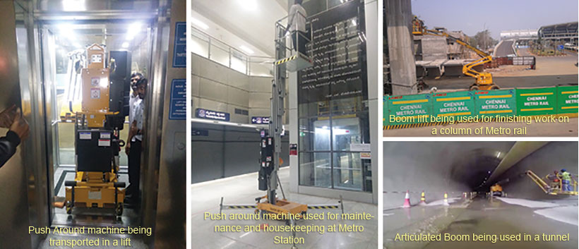 Applications of Aerial Work Platforms in Metro Rail Systems