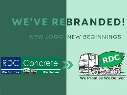 RDC Concrete unveils new logo and transit mixer rebranding