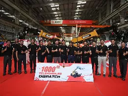 SANY India achieves milestone with export of 1000 Telehandlers to US