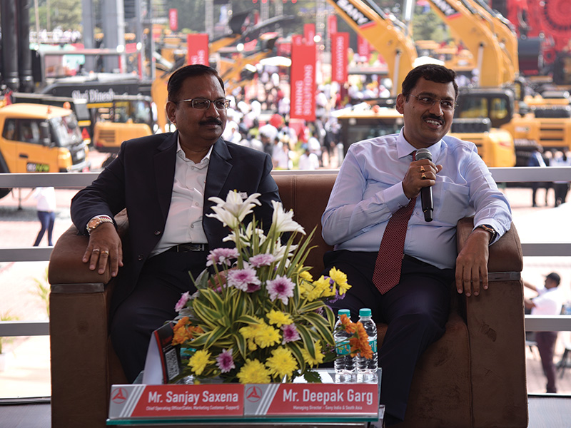 SANY India displays electric loader, excavator & hybrid truck crane