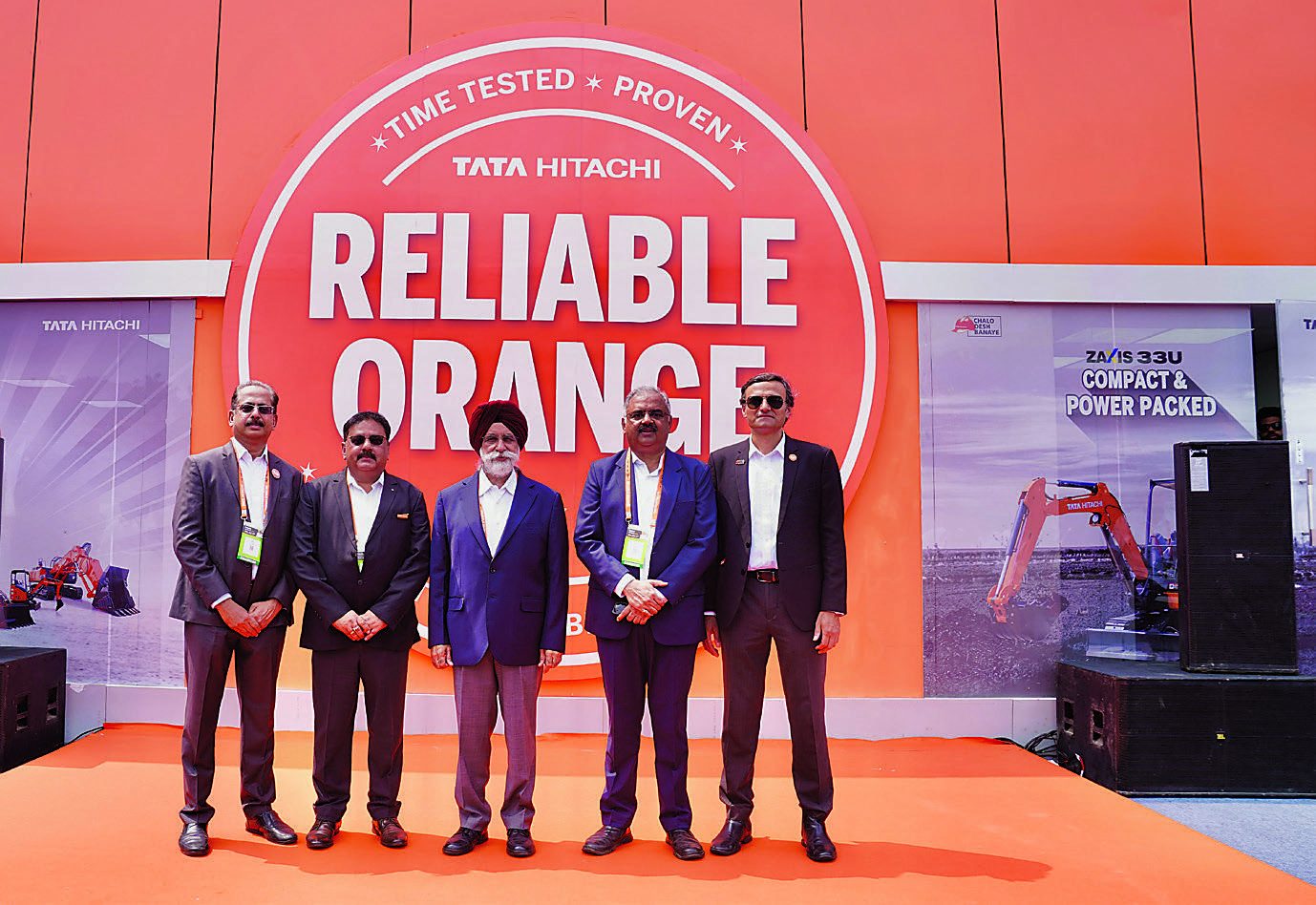 Tata Hitachi team at the construction equipment exhibition