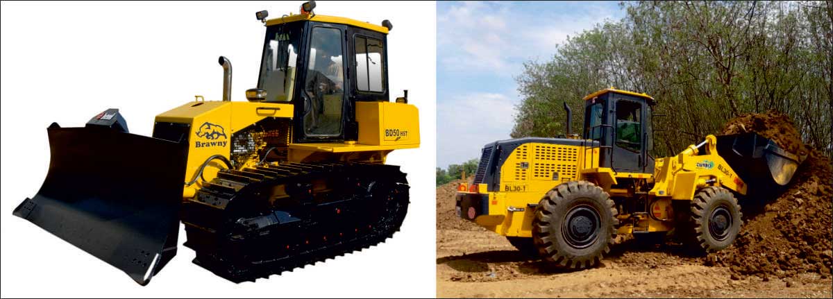 BEML Displays Heli-Portable Dozer BD50 HST and Equipment with Latest Technologies
