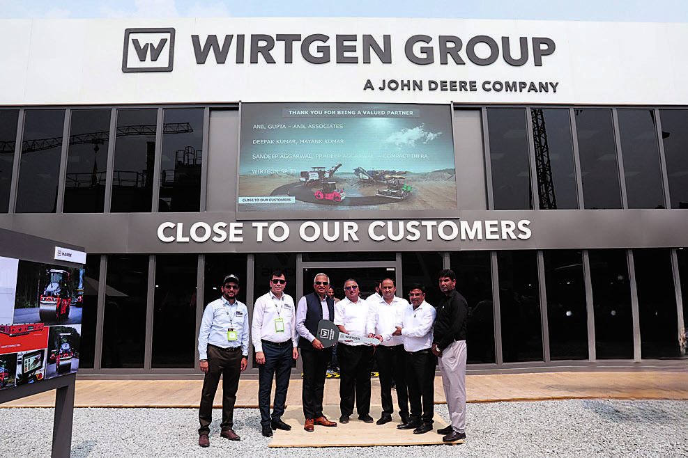 Wirtgen Group equipment displayed at bauma CONEXPO INDIA