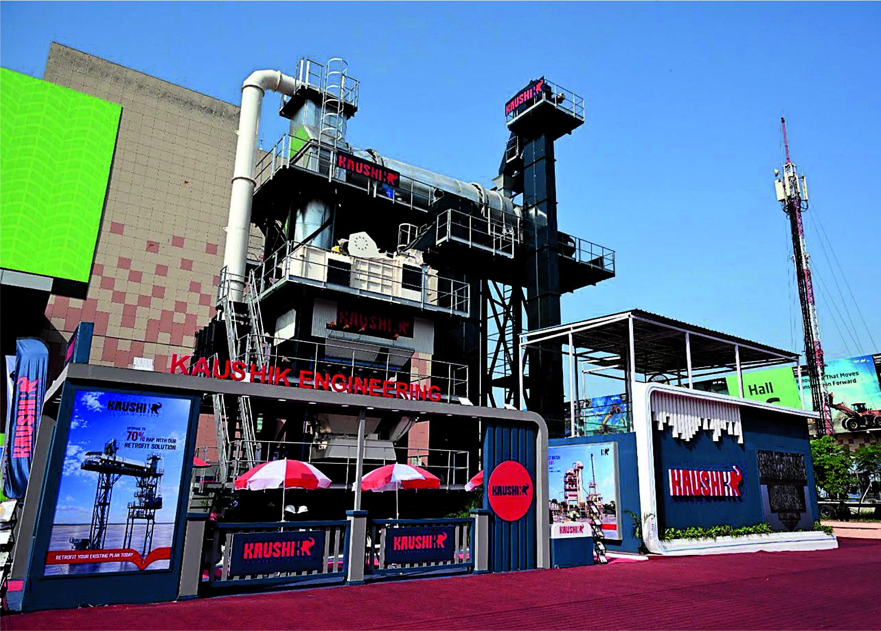 Kaushik Engineering 70% RAP-enabled asphalt batchmix plant