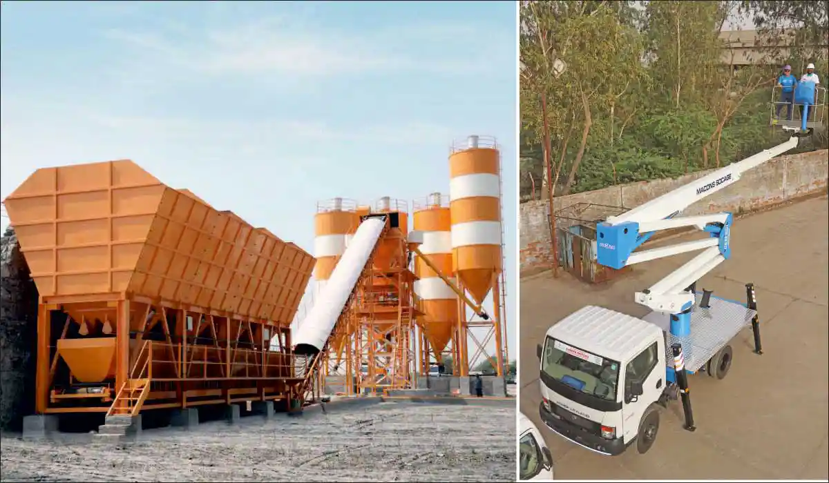 Macons Presents Concrete Batching, Mixing Plant, and Socage Range of Aerial Platforms