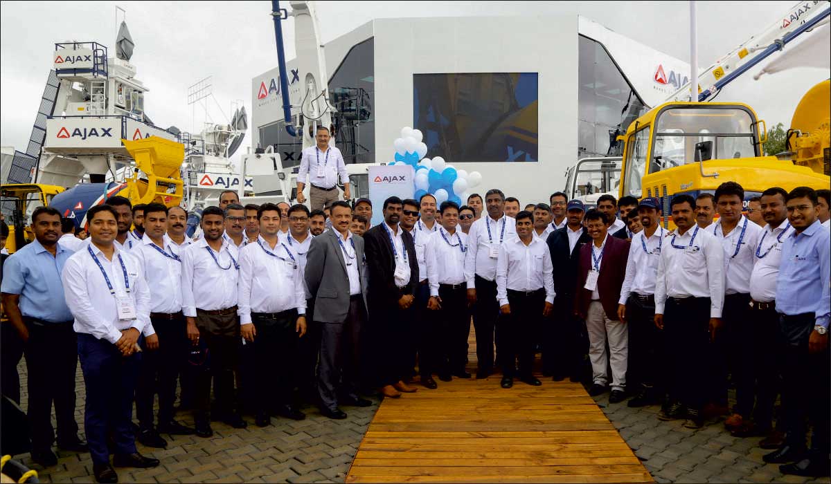 AJAX Launches SLCM with Dual Engine, Self-propelled Boom Pump, Slip Form Paver, Concrete Pump with Electric Drive