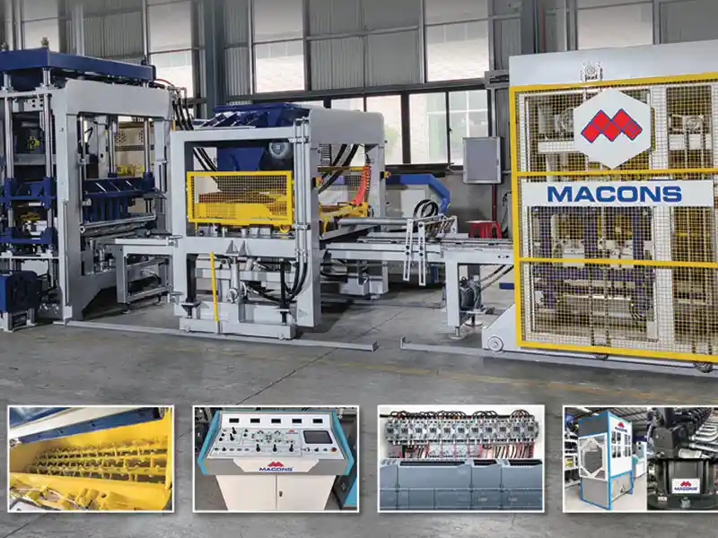 Macons Concrete Block Making Machine & Concrete Batching/Mixing Plant