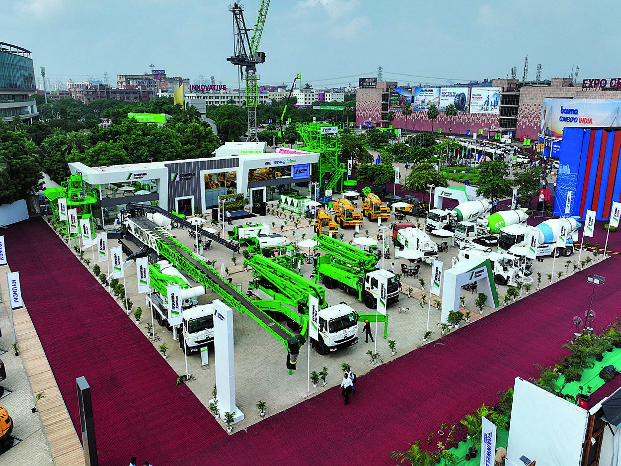 SCHWING Stetter India construction equipment display