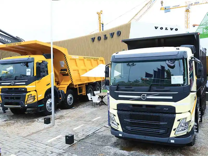 Volvo Trucks India Showcases Volvo FMX 500 Off-Road Dump Truck and Volvo FM 420 Construction Tipper