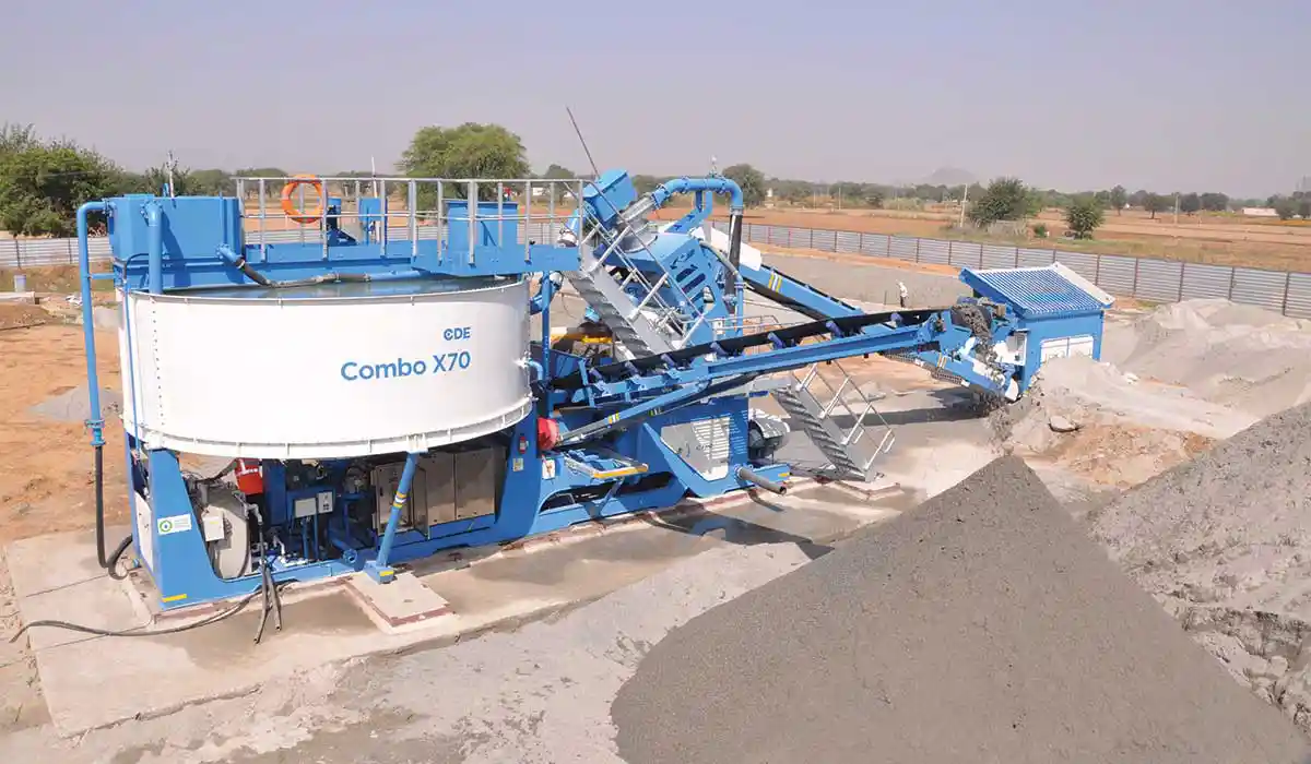 CDE Asia M-Sand Production with Combo X70 installation