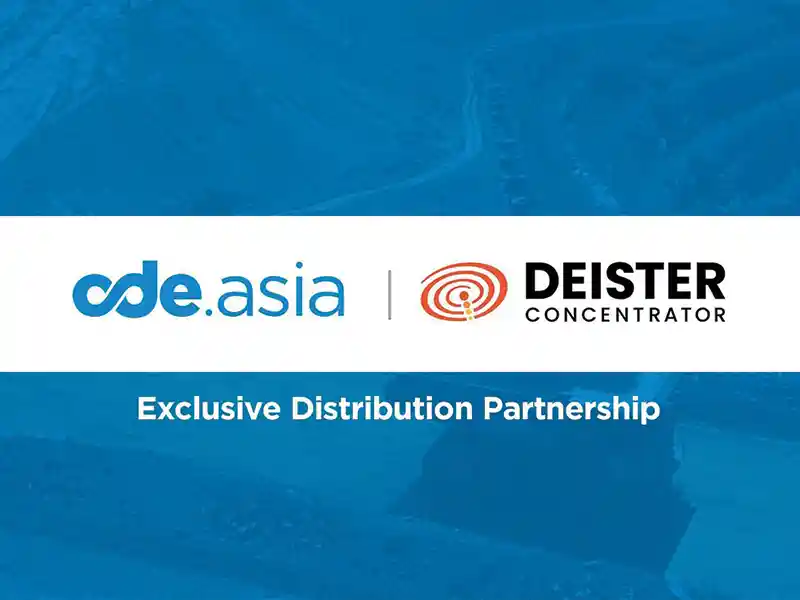 strategic partnership between CDE Asia and Deister Concentrator