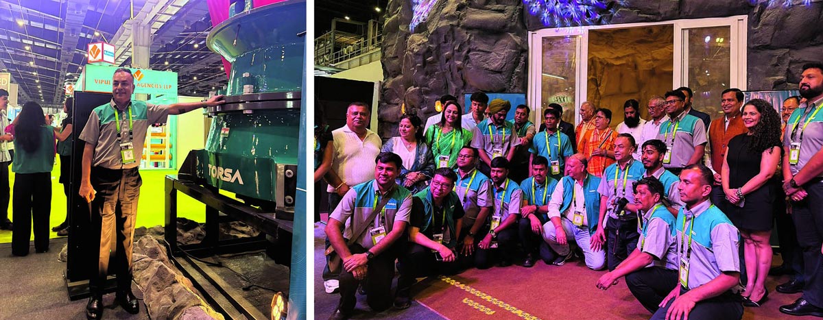 TORSA exhibition machinery and team