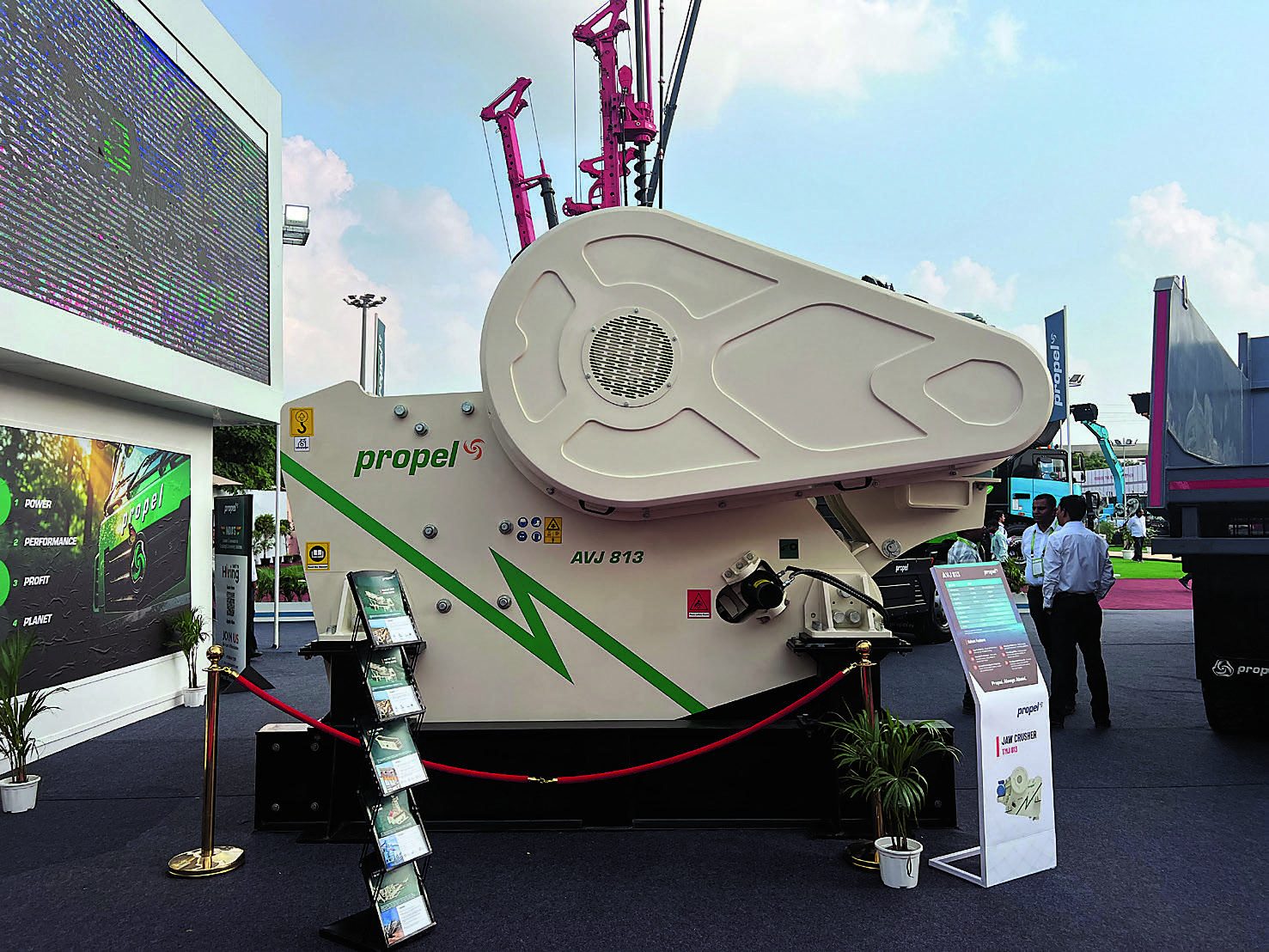 Propel AVJ 813 jaw crusher on display