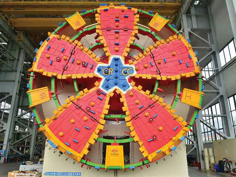 CRCHI TBMs used in Under River Tunnel Project of Yuan River in Changde in Hunan Province, China, for customer CRCC 14th Bureau Group