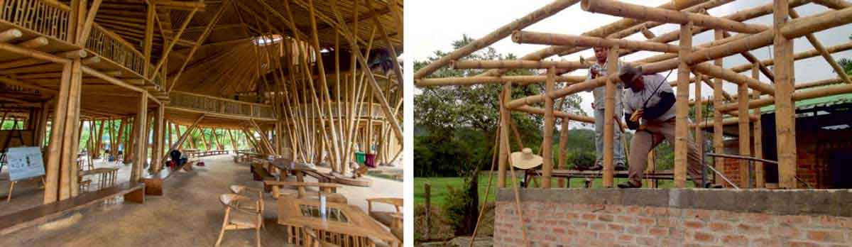 Low cost bamboo housing