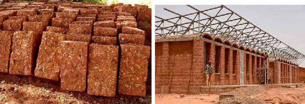 Red Laterite stone construction