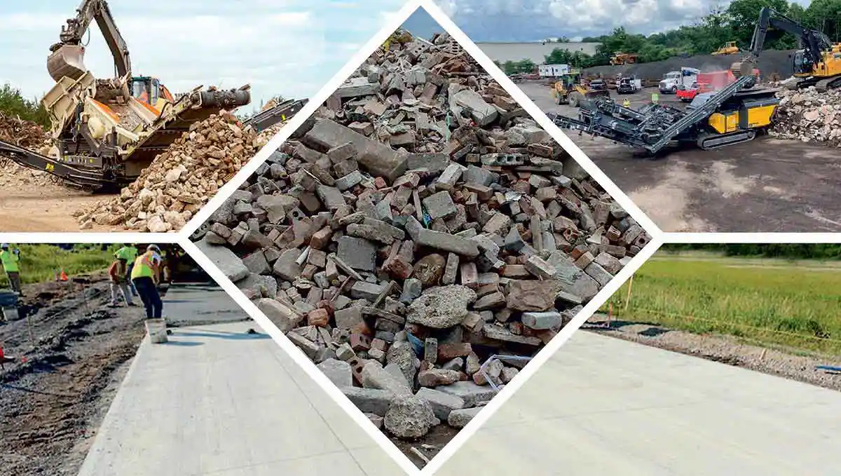 Construction and Demolition Waste as Aggregates for Rigid Pavement Applications