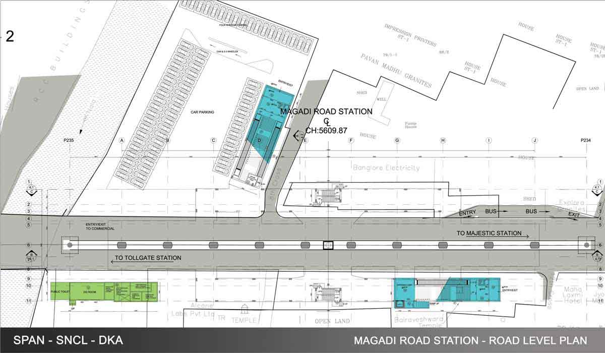 Magadi Road Station - Road Level Plan