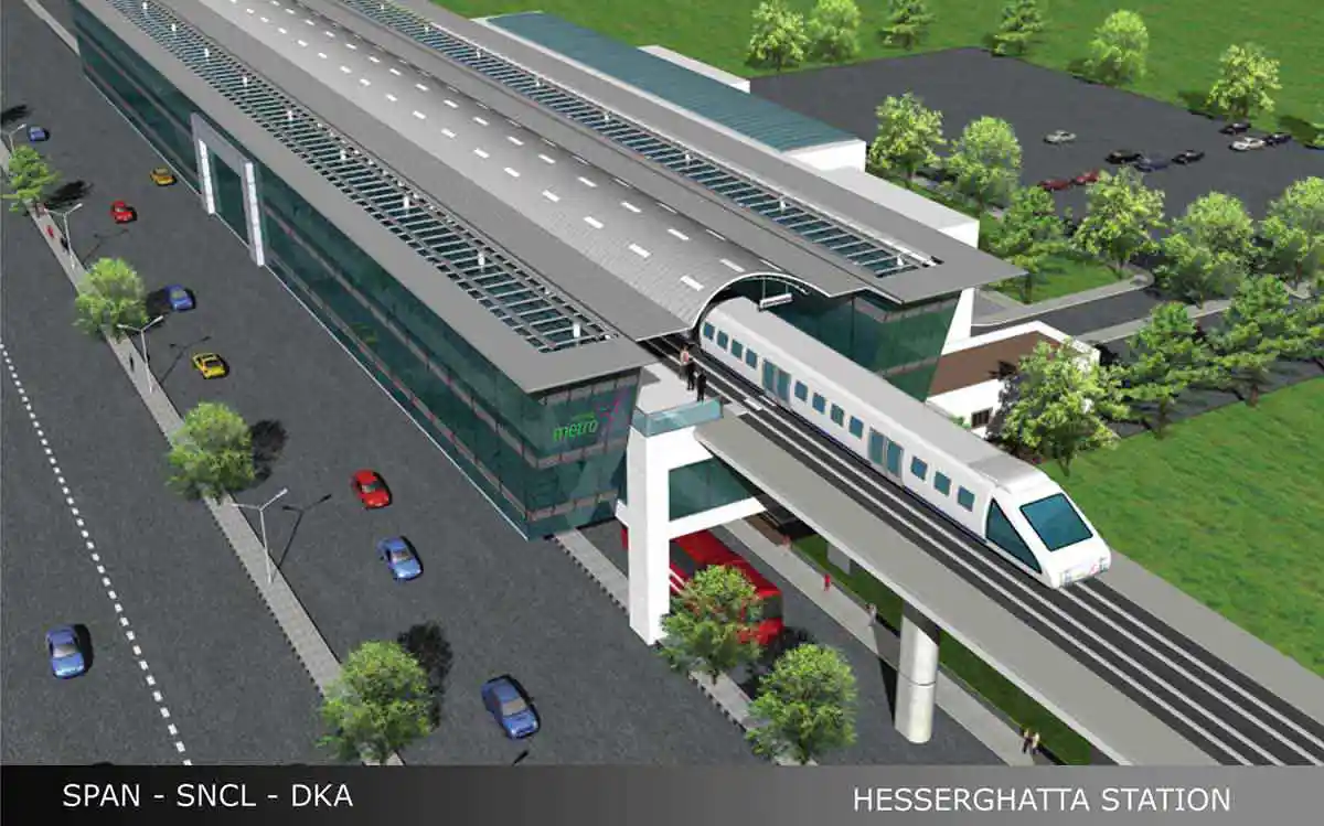 Hesserghatta Metro Station