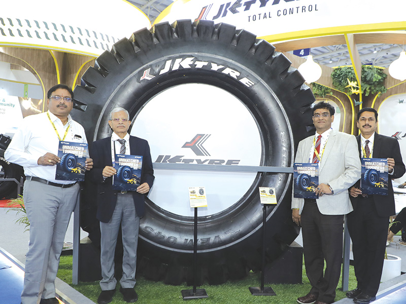 JK Tyre, 11 new OTR Tyres for motor grader, tipper, reach stacker