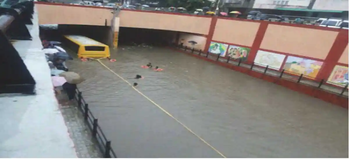 Water logging in the underpass