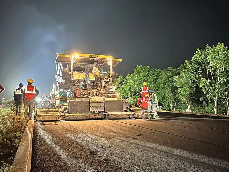 GAEPL Achieves Record Paving of 100 lane-km in 100 hours