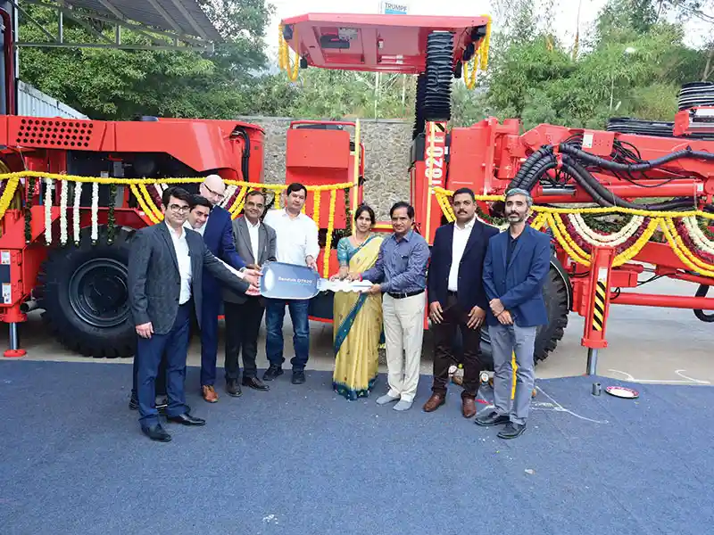 Sandvik sets up new factory; hands over first ‘made in India’ tunnelling jumbo to KSR Group, Hyderabad