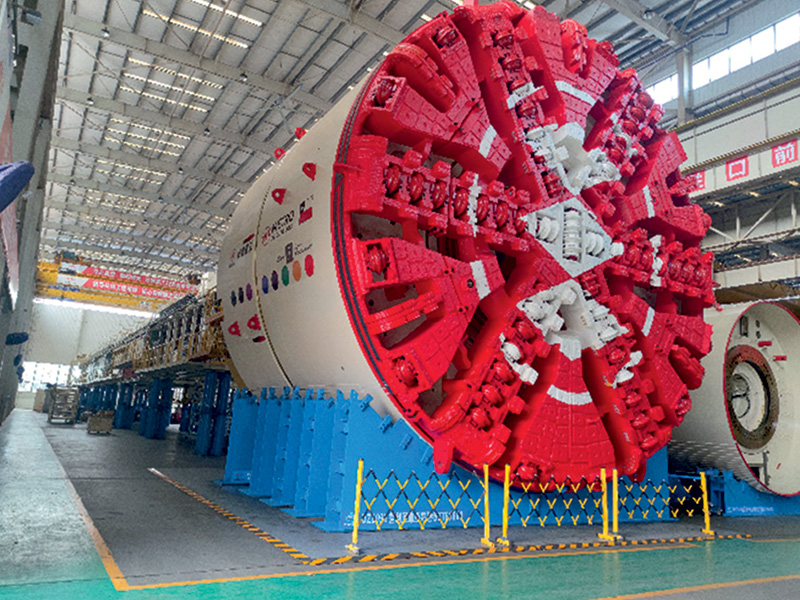 China’s first EPB TBM exported to South America was off the Production Line at CRCHI