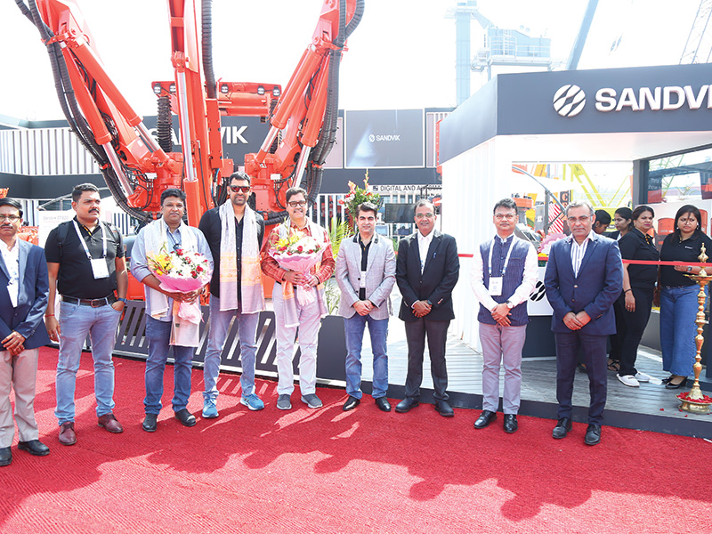 Sandvik displays tunnelling jumbos, and surface drill rigs