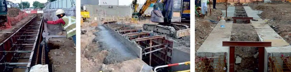 Metro construction works are spread all over India