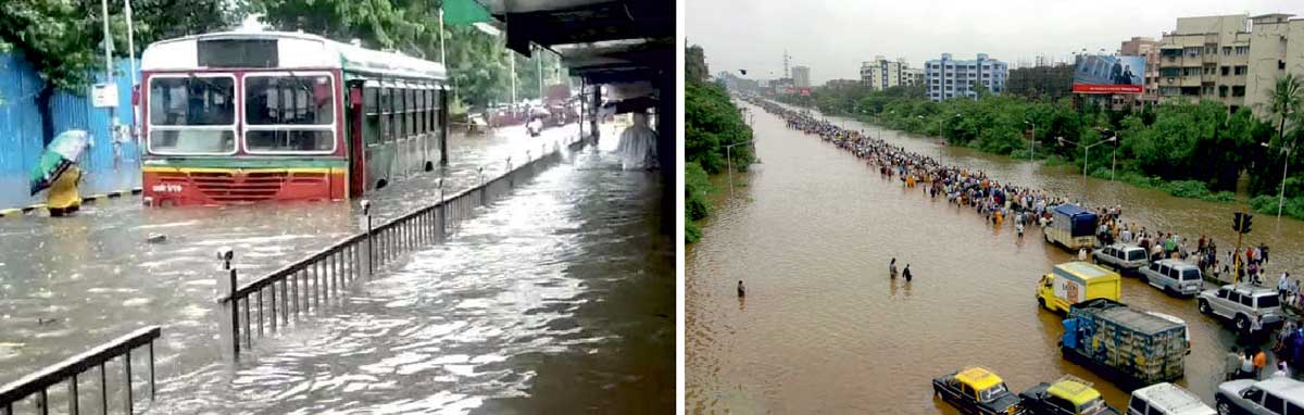 Figure 1: 2005 Flood in Mumbai City (public and traffic inconvenience caused)
