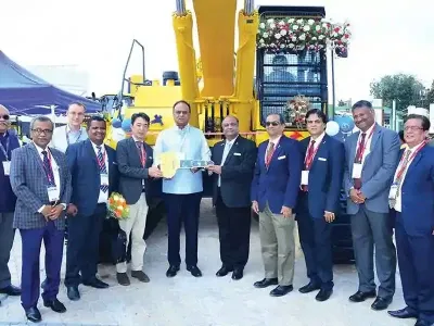 Komatsu, L&T and Scania display technological strengths and service capabilities