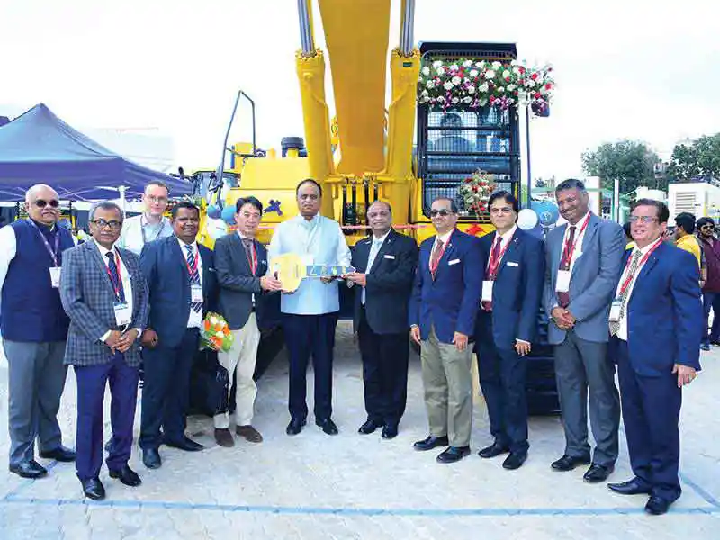 Komatsu, L&T and Scania display technological strengths and service capabilities