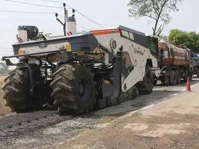 WIRTGEN Cold Recycler & Soil Stabilizer WR 240: Rehabilitated 22 Km Road Near Hapur