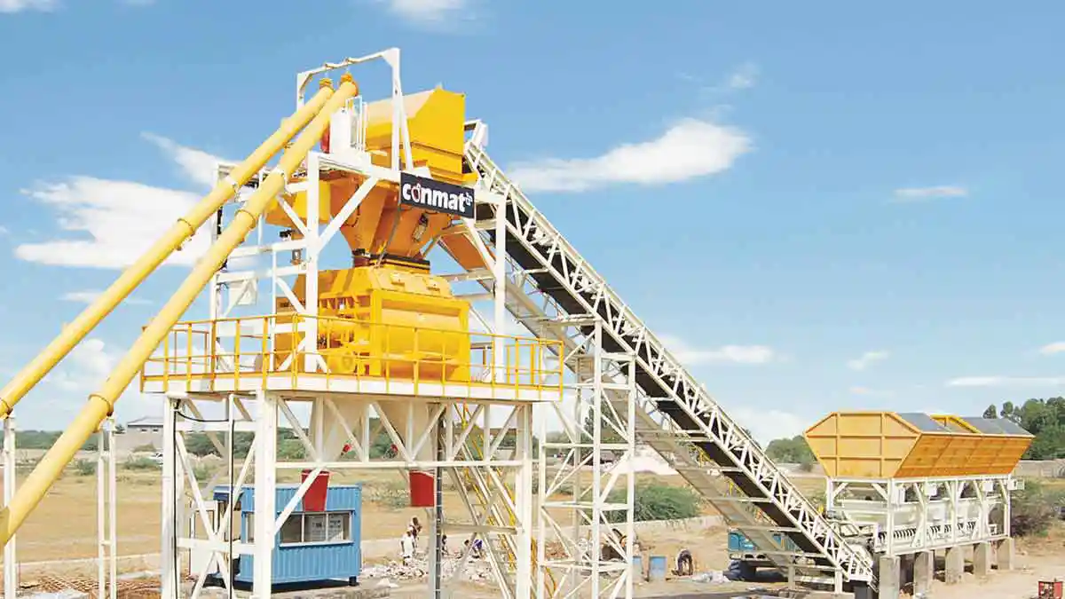 KYB Conmat Stationary Concrete Batching Plant