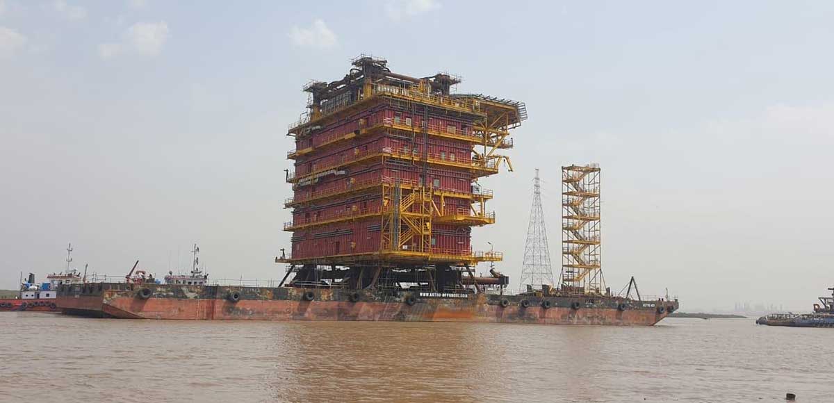 Lift & Shift India Handles Heaviest Single Module of 4532 Tons for NWIS Mumbai High North Offshore Project