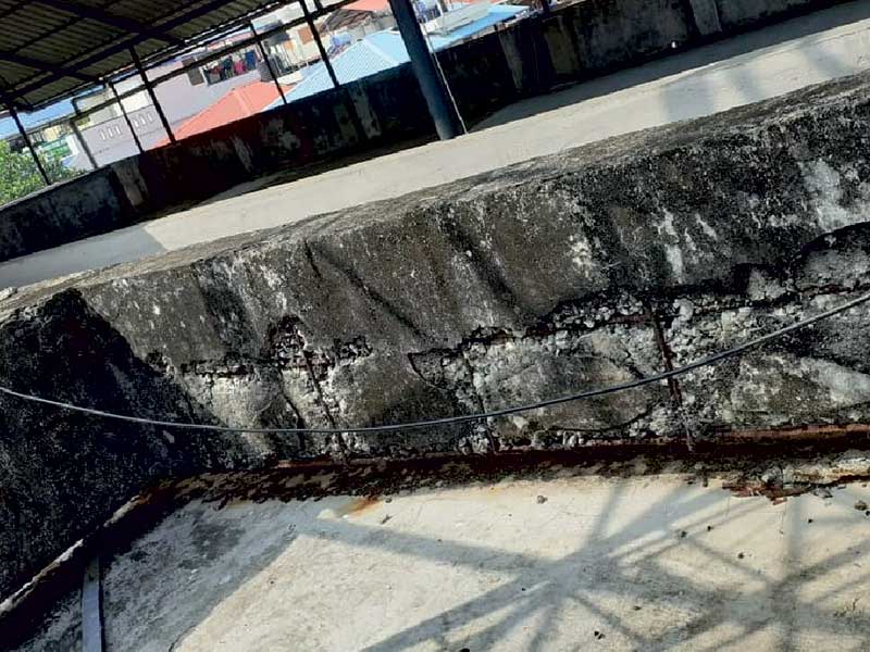 Figure 1 : Damaged Concrete Surface