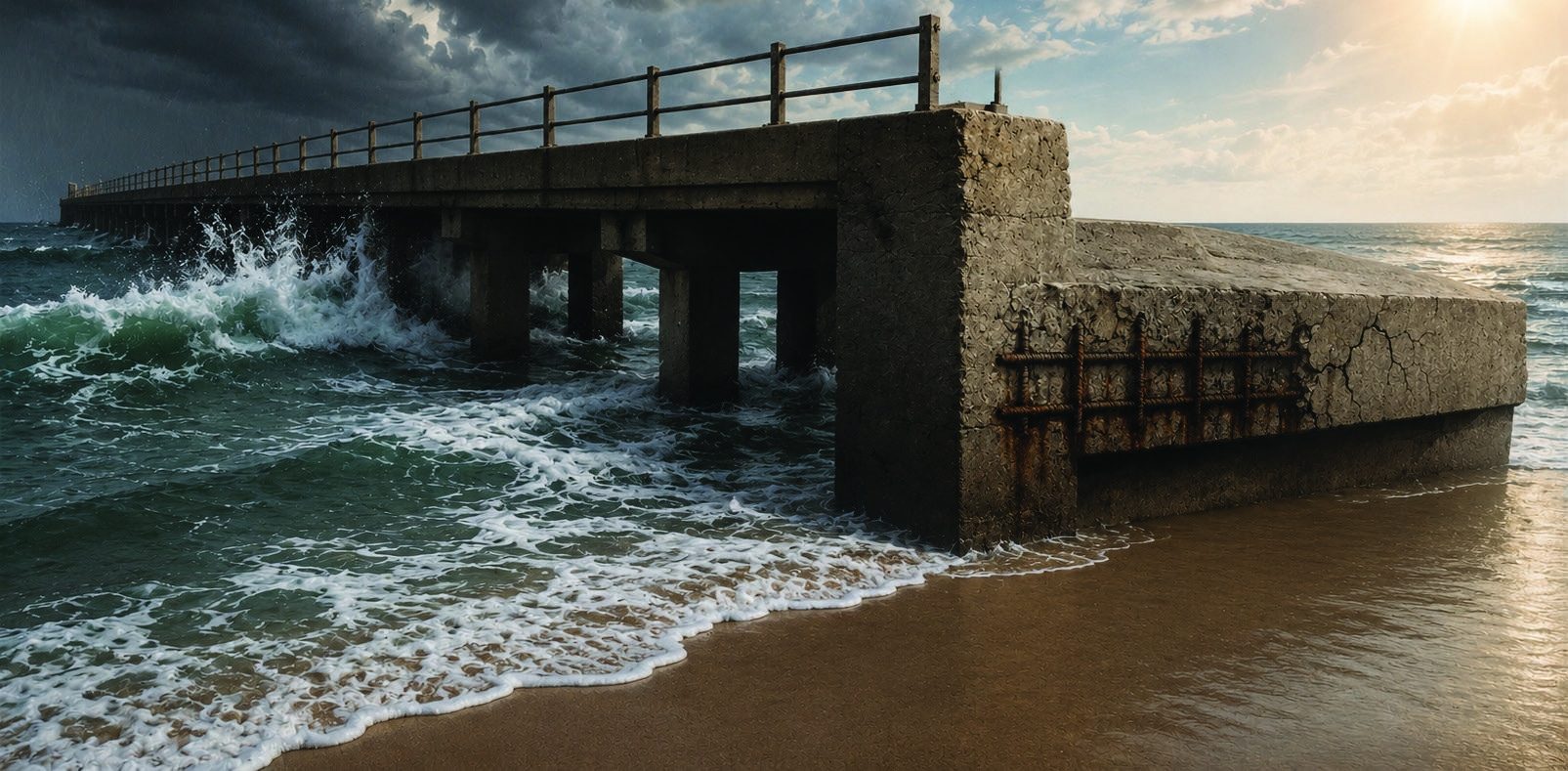Climate-Resilient Marine Concrete illustration