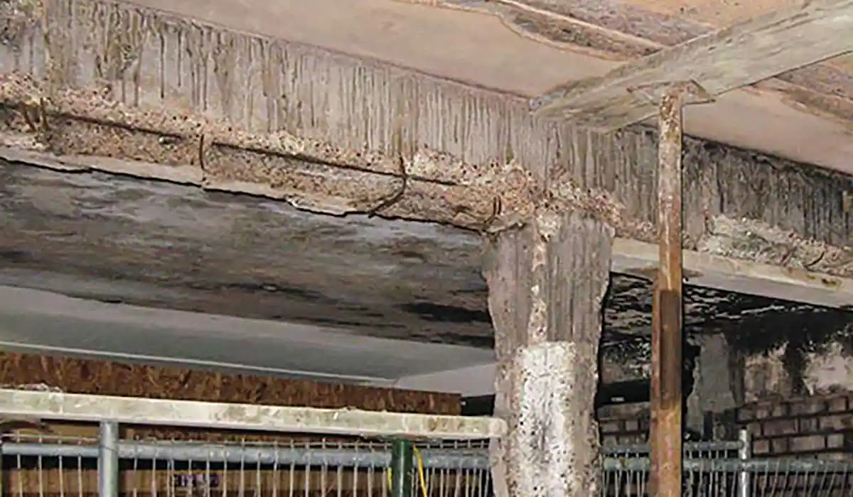 The technical service life of a reinforced concrete building