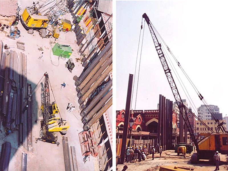 Kolkata Underground Car Park: two level underground structure (shopping mall and a carpark)