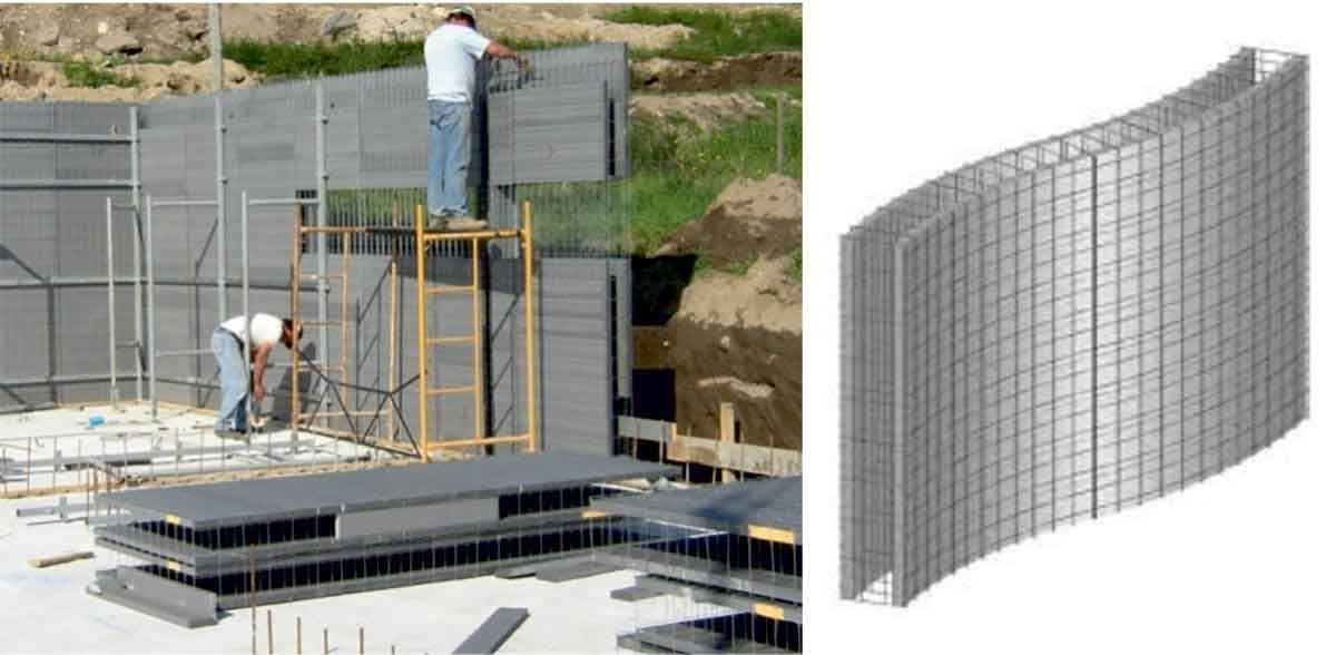 Construction of a wall with Sismo Technology