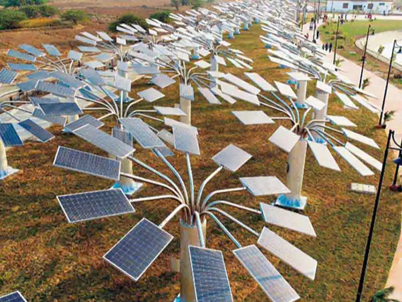 CPWD Installs Solar Trees for Net Energy Plus Campus