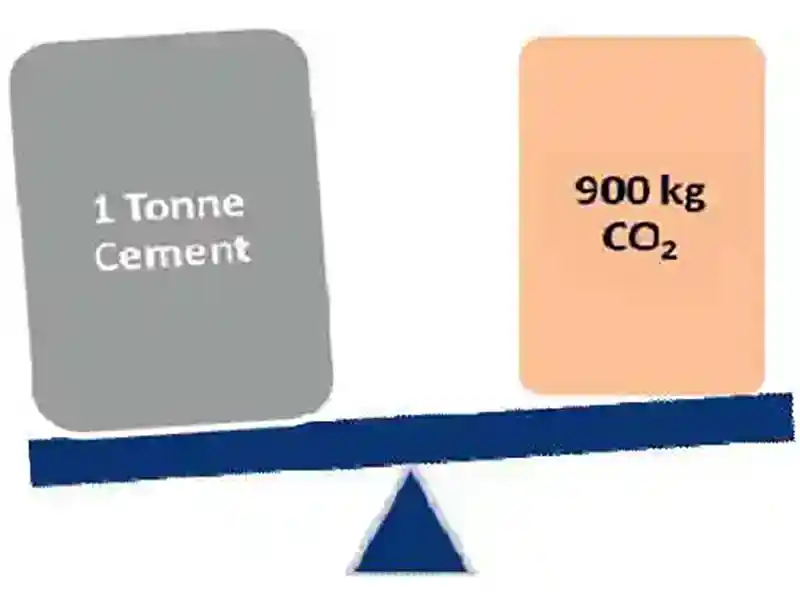 Emission from 1 tonne of Cement Production